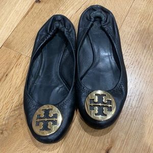 Tory Burch Gold Medallion Flats